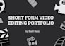 edit viral short form  videos and ugc content